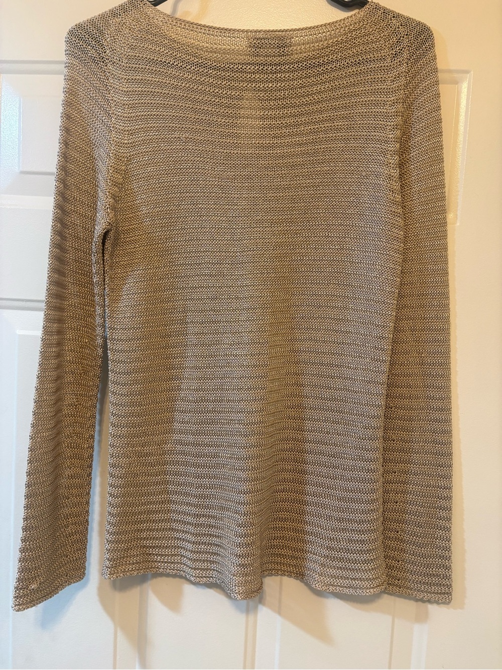 Talbots Beige Knit Keyhole Sweater - Picture 2 of 3